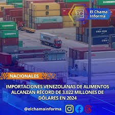 Venezuela incrementó 9% sus importaciones de alimentos en 2024